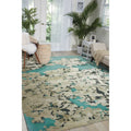 Nourison Prismatic Aqua Area Rug 39 X 59