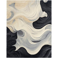 Nourison Prismatic Ivory Black Abstract Chic Hand Tufted Indoor Rug