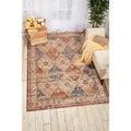 Nourison Reseda Vintage Multicolor Round Rug 5 Round 5 Round