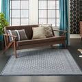 Carson Carrington Rantorp Royal Moroccan Blue Grey Area Rug