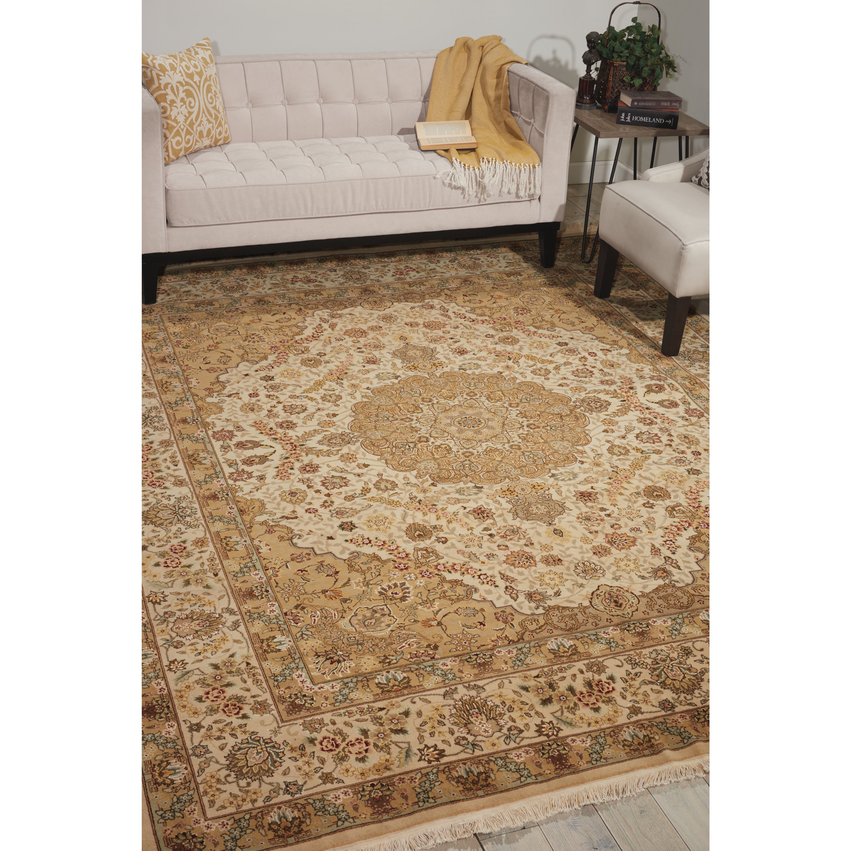 Nourison Royalty Ivory Area Rug 79 X 99