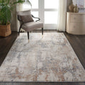 Nourison Rustic Textures Tan Grey Area Rug 53 X 73