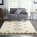 Nourison Scandinavian Geometric Shag Rug