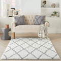 Nourison Shangri La Area Lattice Shag Rug