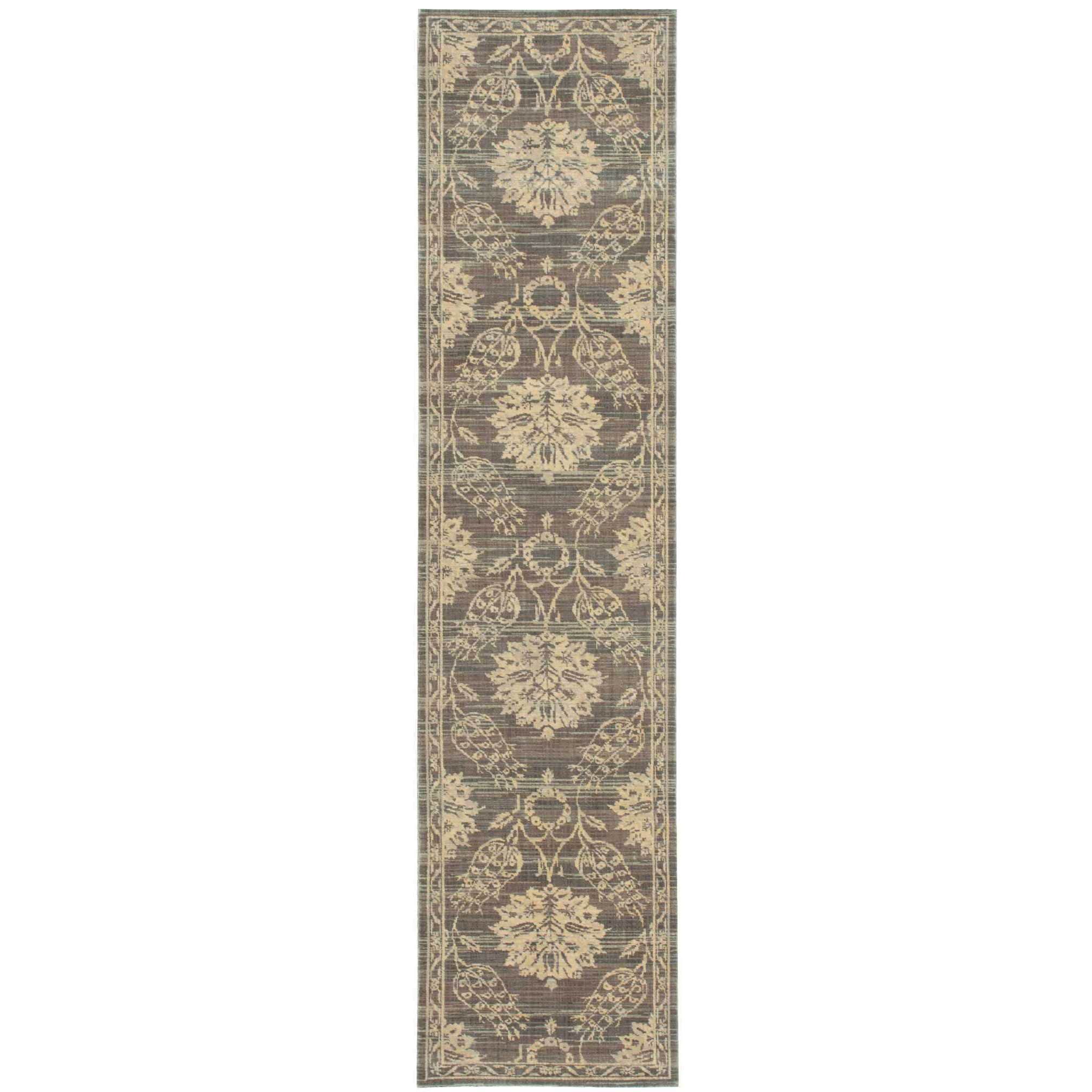 Nourison Silk Elements Graphite Area Rug 25 X 10 25 X 10 Runner