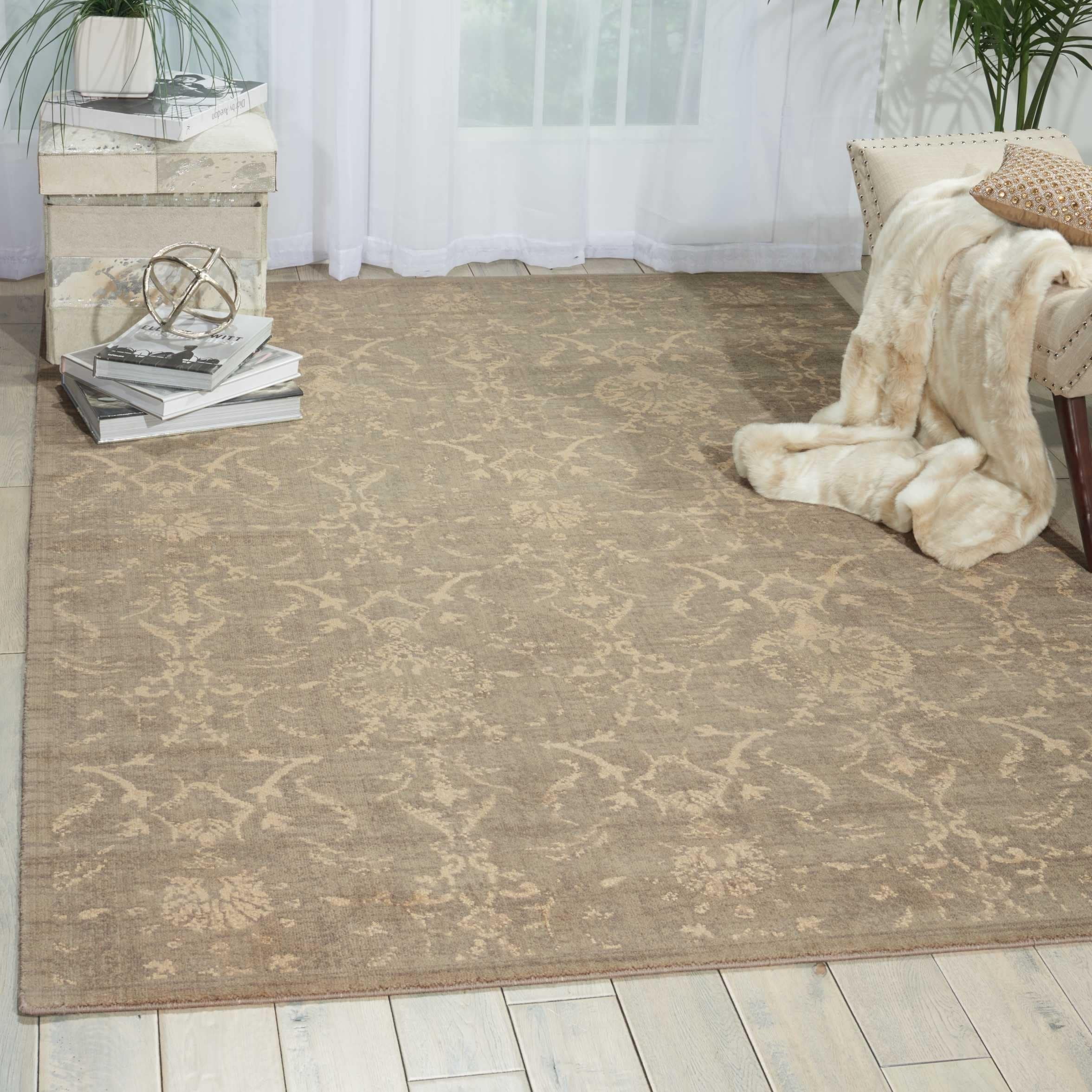 Nourison Silk Elements Sand Rug 79 X 99