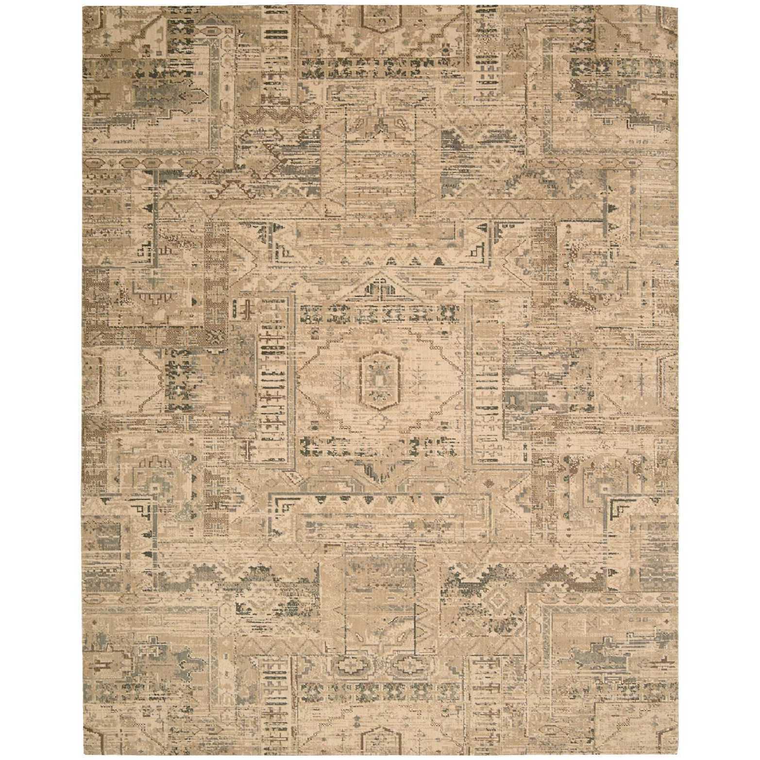 Nourison Silk Elements Beige Rug 99 X 13