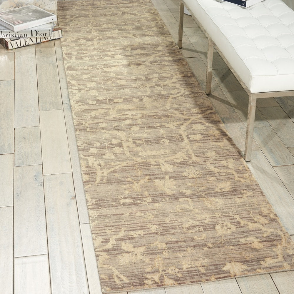 Nourison Silk Elements Taupe Area Rug 25 X 10 Runner