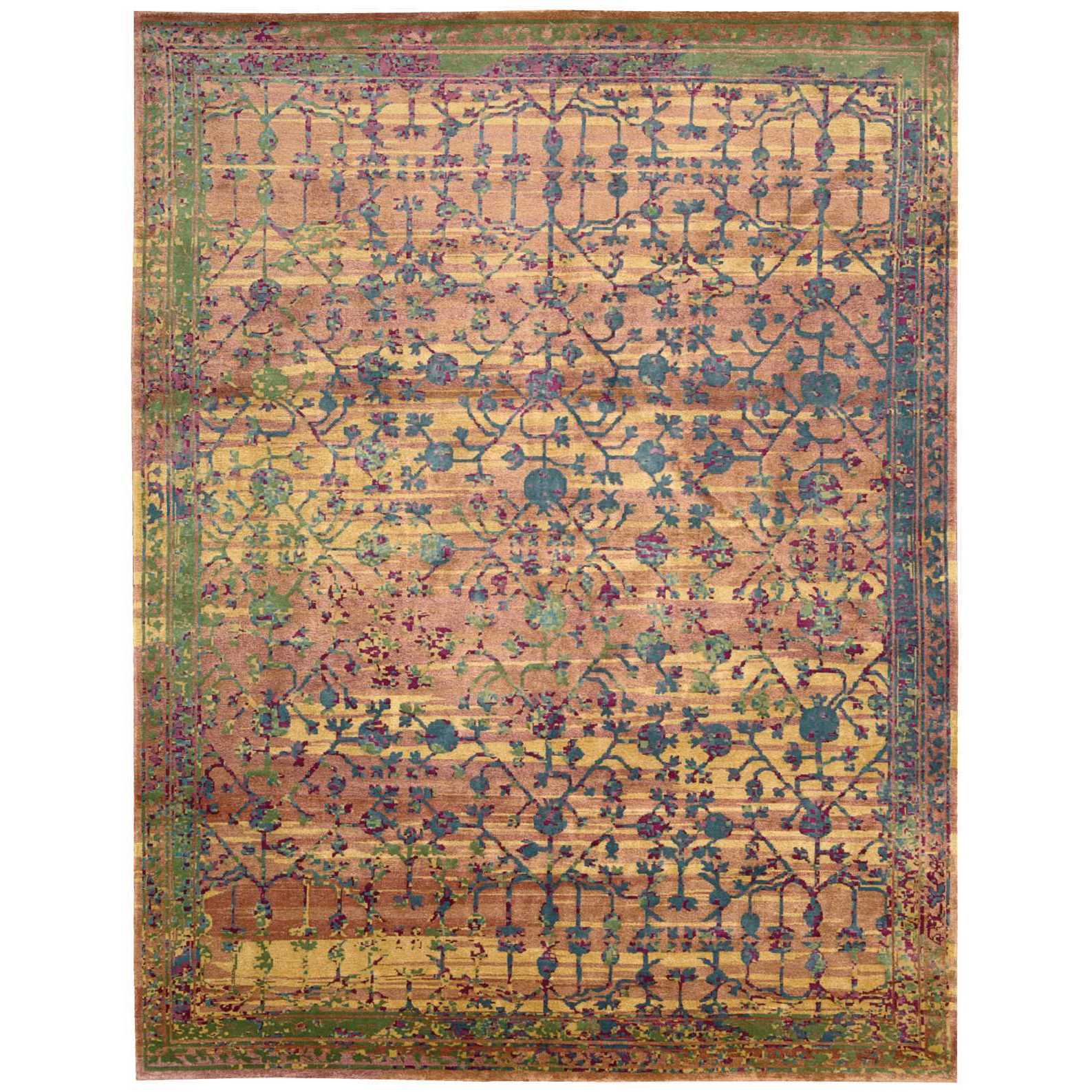 Nourison Silken Grandeur Multicolor Rug 99 X 139