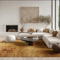 Oliver James Anish Red Floral Area Rug 46 X 12