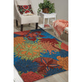 Nourison South Beach Aqua Brown Rug 10 X 13