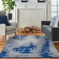 Nourison Symmetry Grey Blue Area Rug