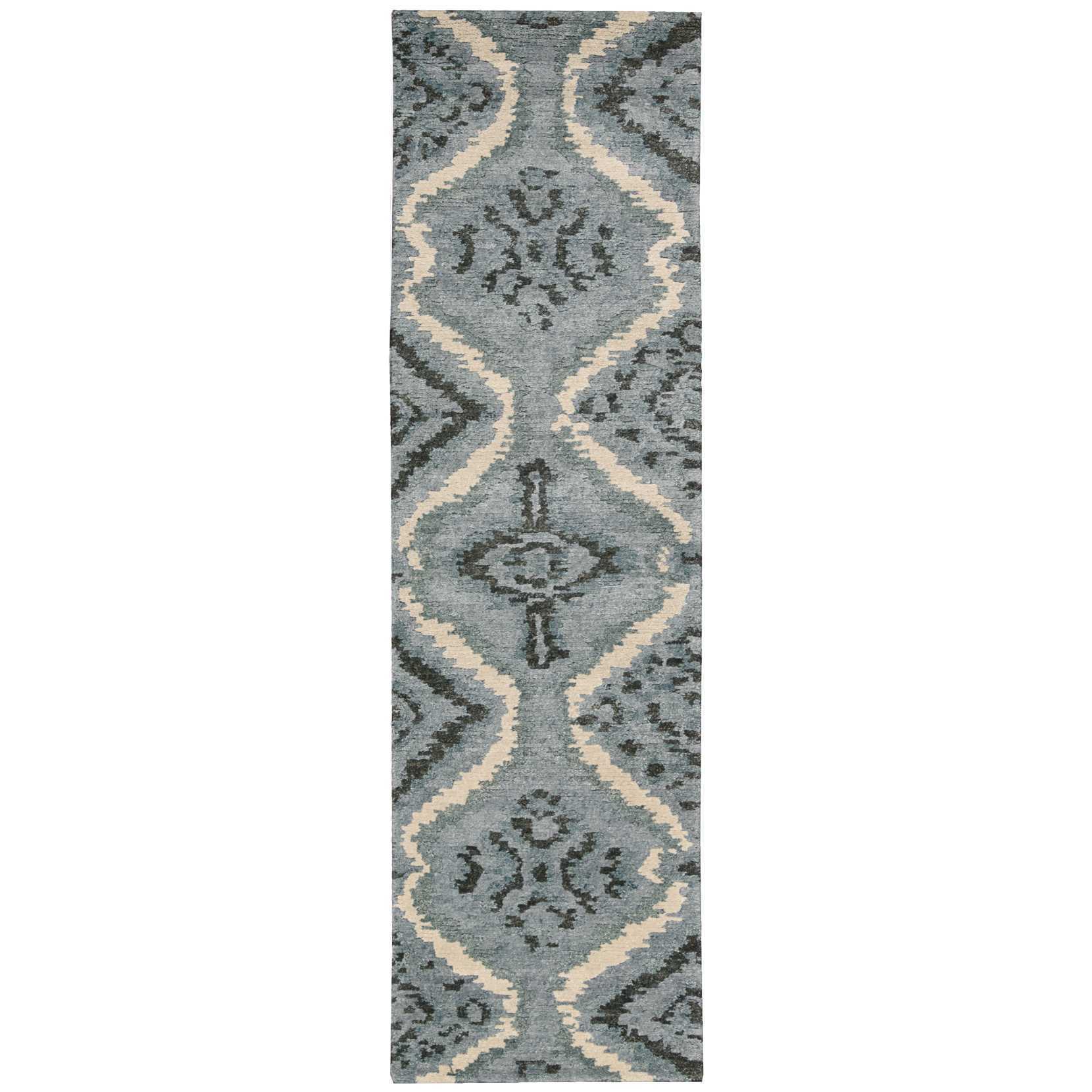 Nourison Tahoe Modern Denim Blue Area Rug 23 X 8 23 X 8 Runner