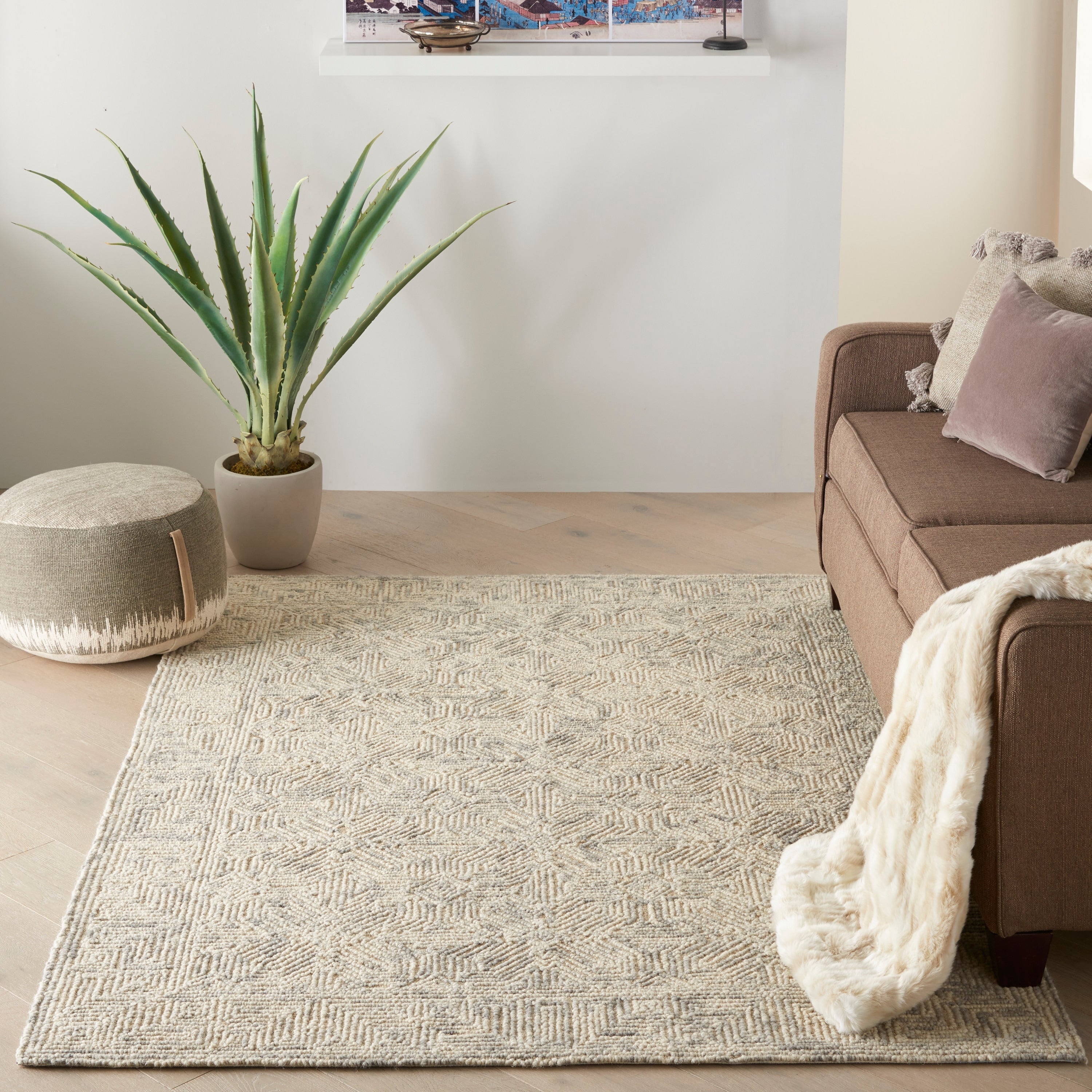 Nourison Vail Textured Wool Area Rug