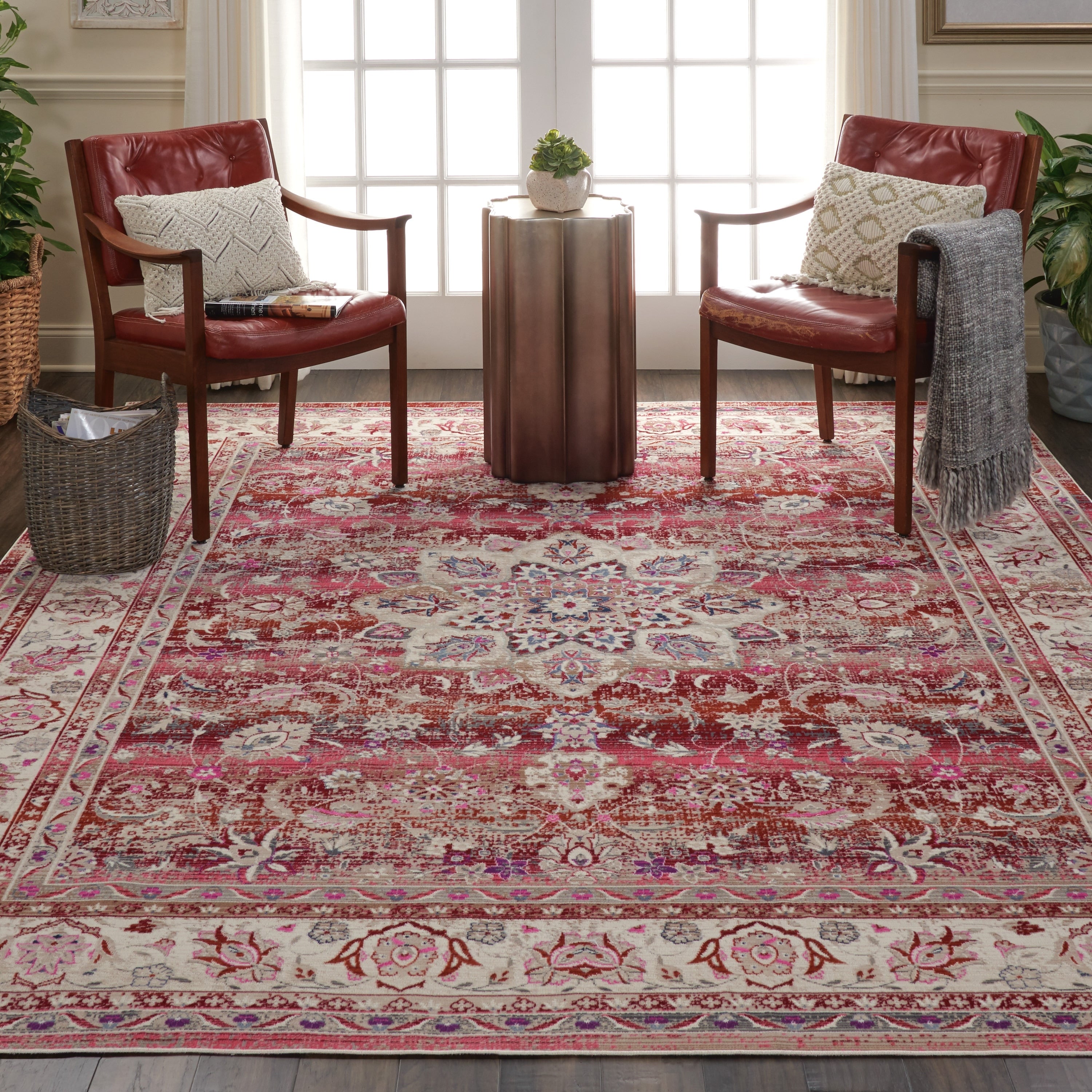Nourison Vintage Kashan Blue Bohemian Area Rug 710 X 910