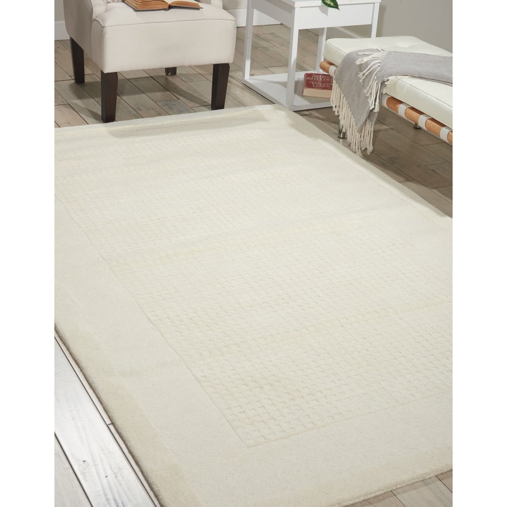 Nourison Hand Tufted Westport Ivory Wool Rug 5 X 8