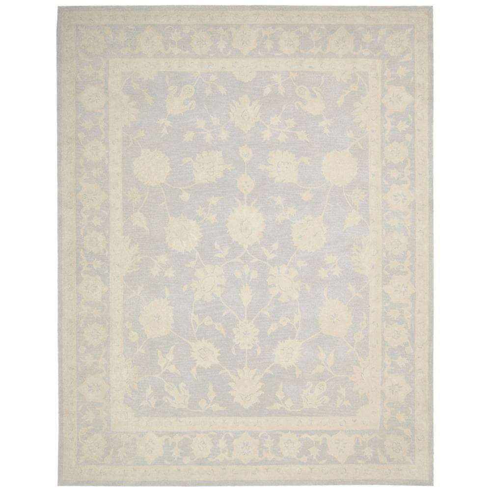 Nourison Zephyr Light Blue Rug 76 X 96