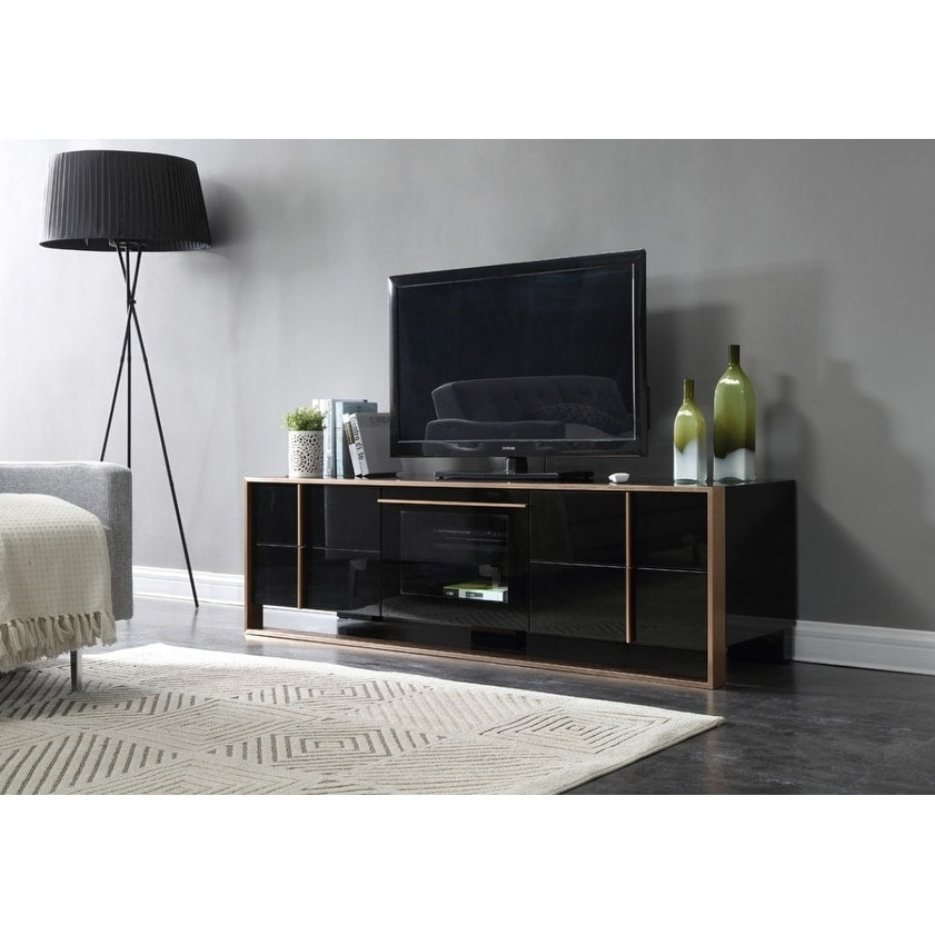 Nova Domus Cartier Modern Black Brushed Bronze Tv Stand