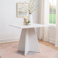 Nova Square Pedestal Table White 32.28 W X 32.28 D X 29.02 H