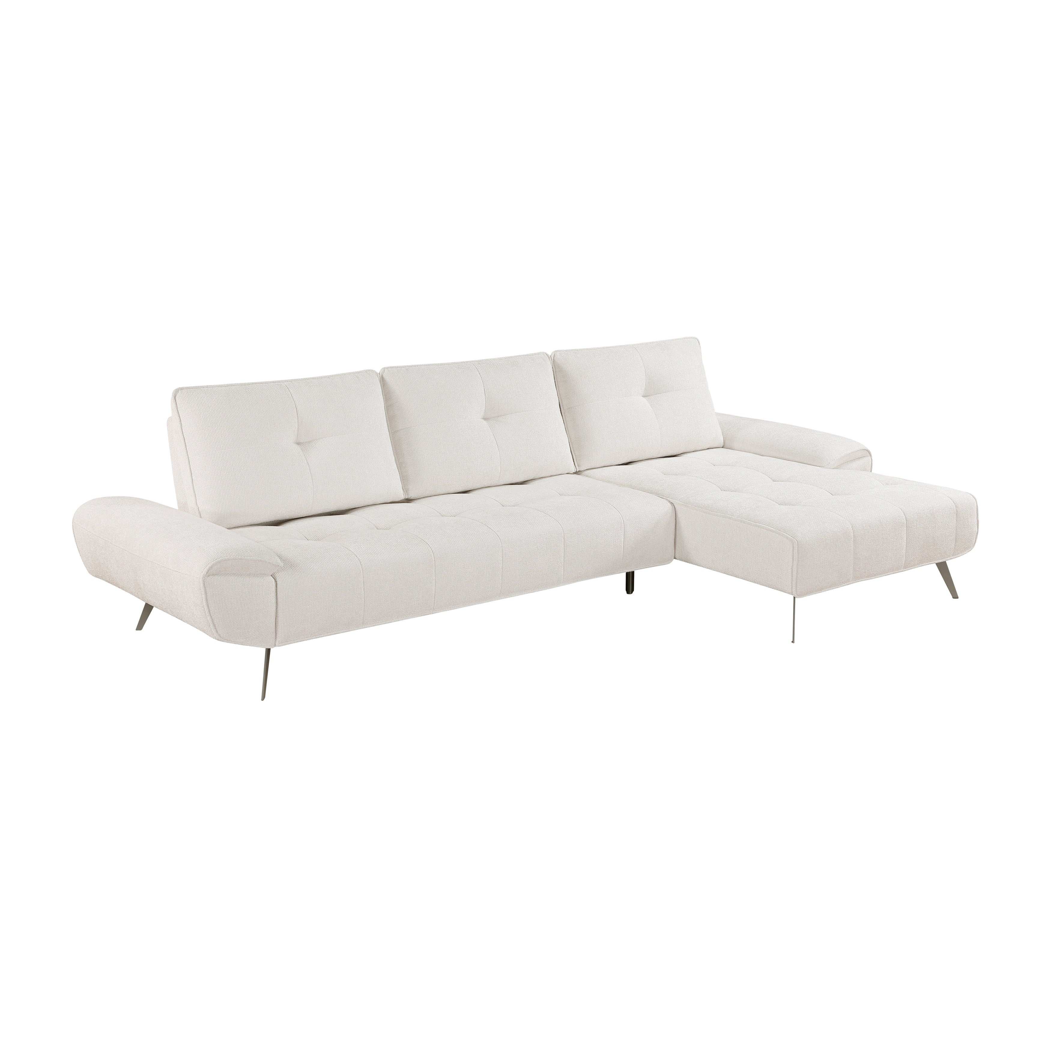 Novaform 125 2 Piece Sectional Sofa With Right Chaise Dual Position