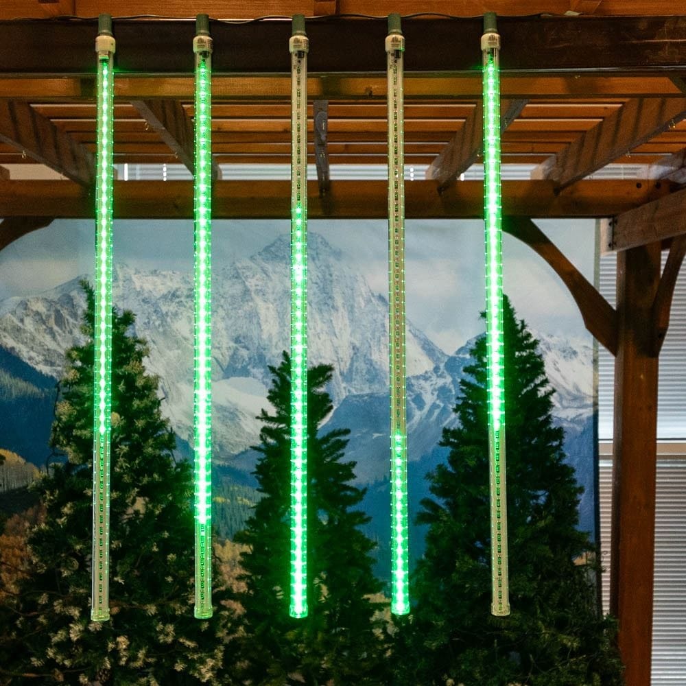 Novelty Lights 12 Led Cascading Meteor Starfall Tube Warm White Pack Of 5