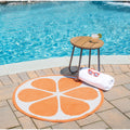 Novogratz By Momeni Cucina Orange Polyester Kitchen Mat