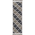 Novogratz By Momeni Greyback Hand Woven Cotton Charcoal Runner 23 X 8