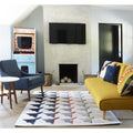 Novogratz By Momeni Lulu Houndstooth Plane Polyester Hand Tufted Rug 76 X 96