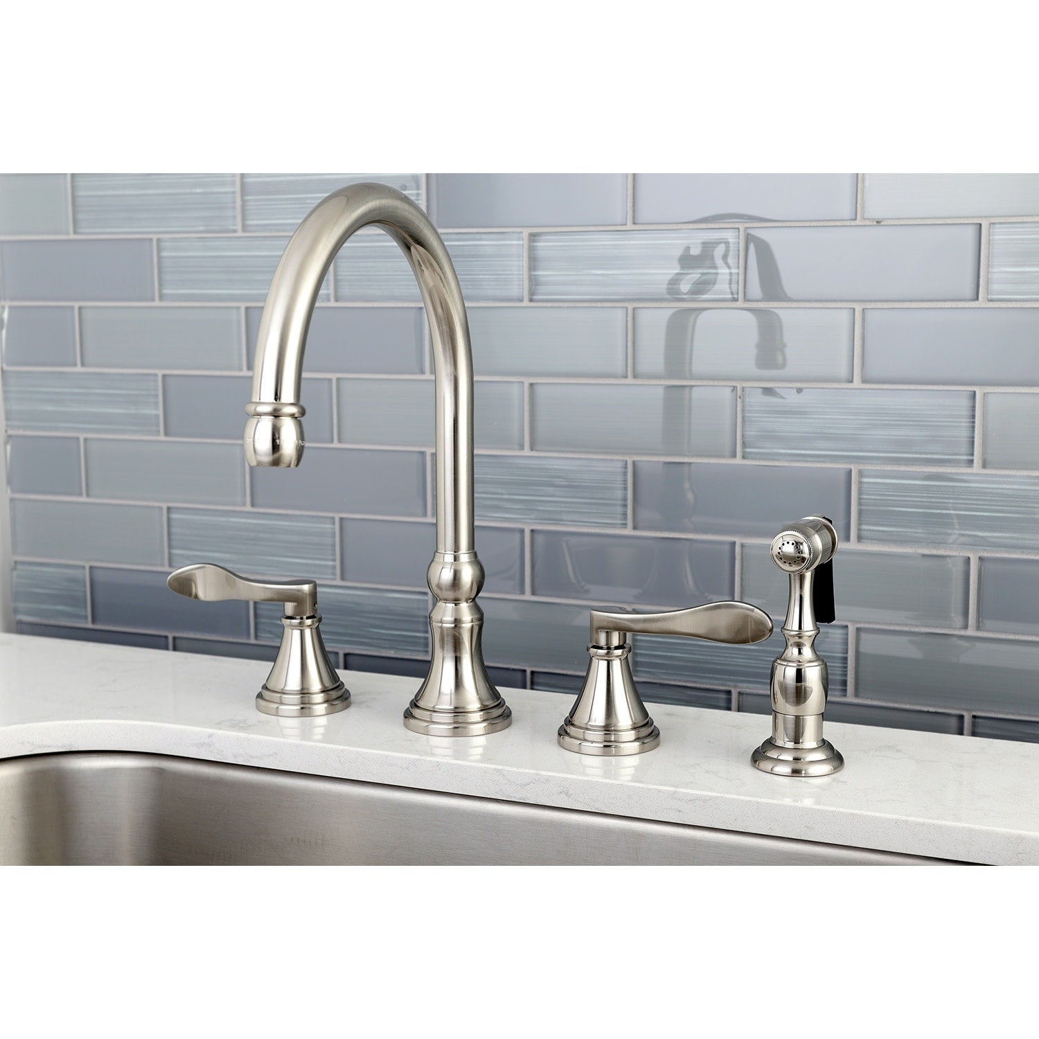 Nufrench Widespread Kitchen Faucet