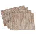 Shimmering Woven Nubby Water Hyacinth Placemat Set