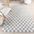Nuloom Adelaide Mid Century Checkered Shag Area Rug