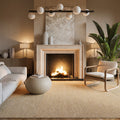 Strick Bolton Niclausse Handmade Flatweave Solid Cotton Beige Area Rug 6 X 9