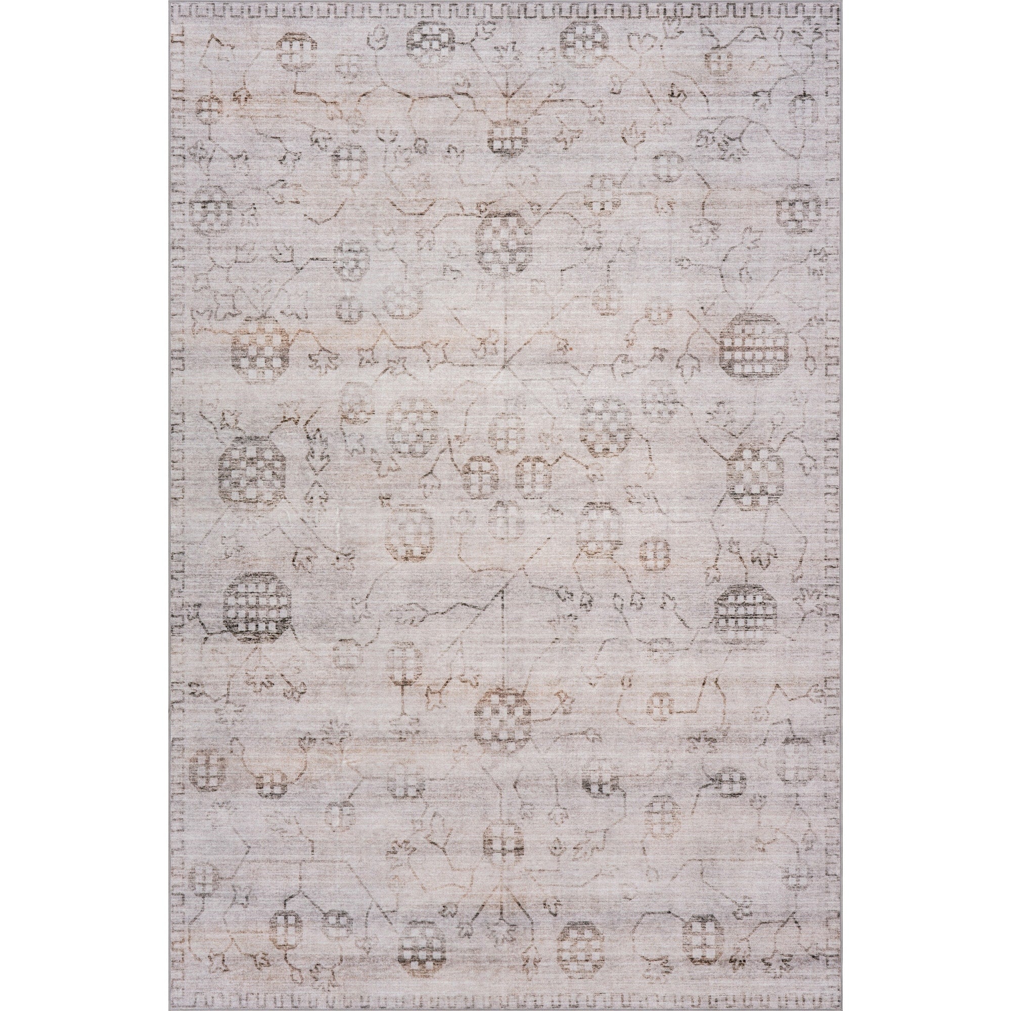 Nuloom Astrelle Floral Paisley Washable Rug