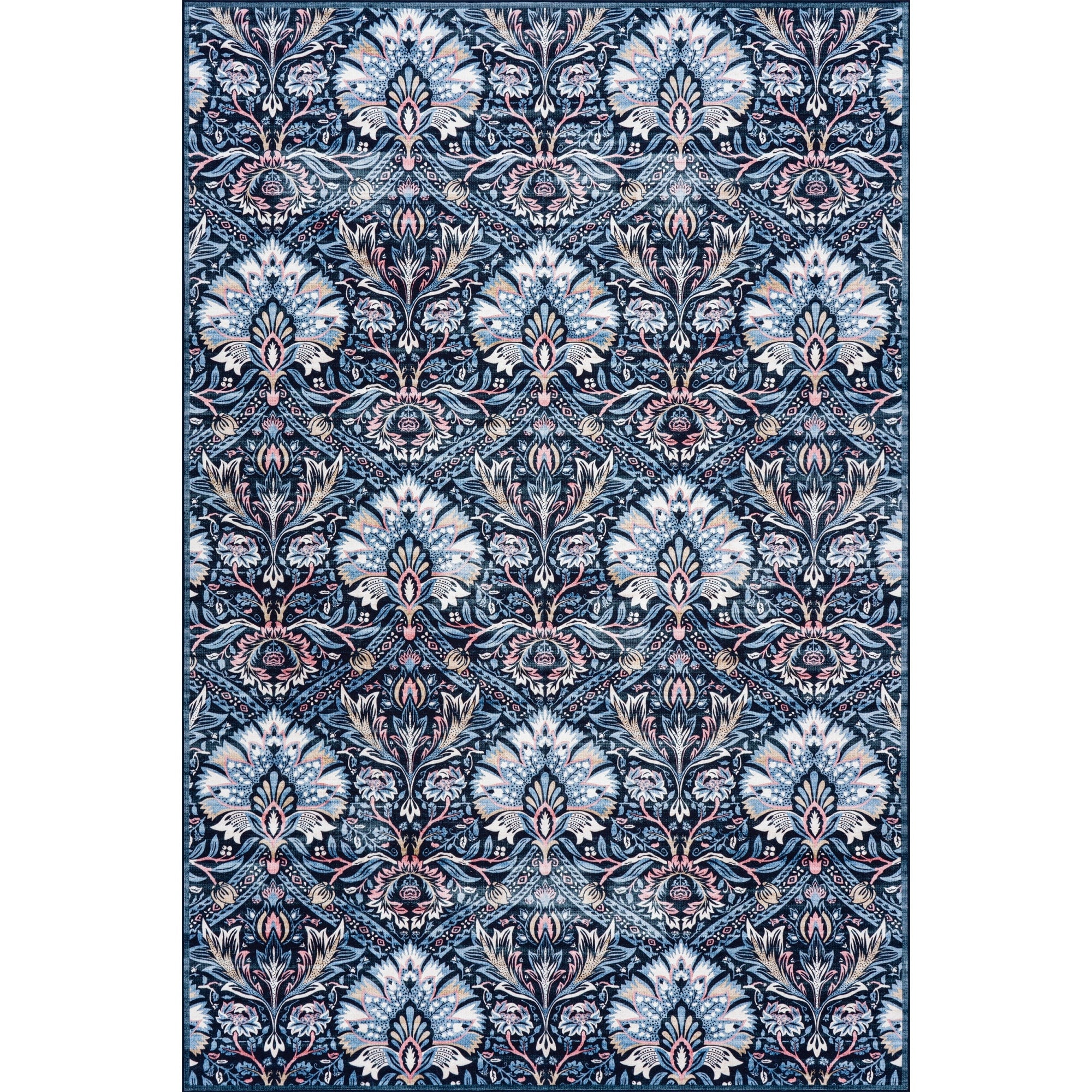 Nuloom Aurenda Floral Paisley Washable Rug