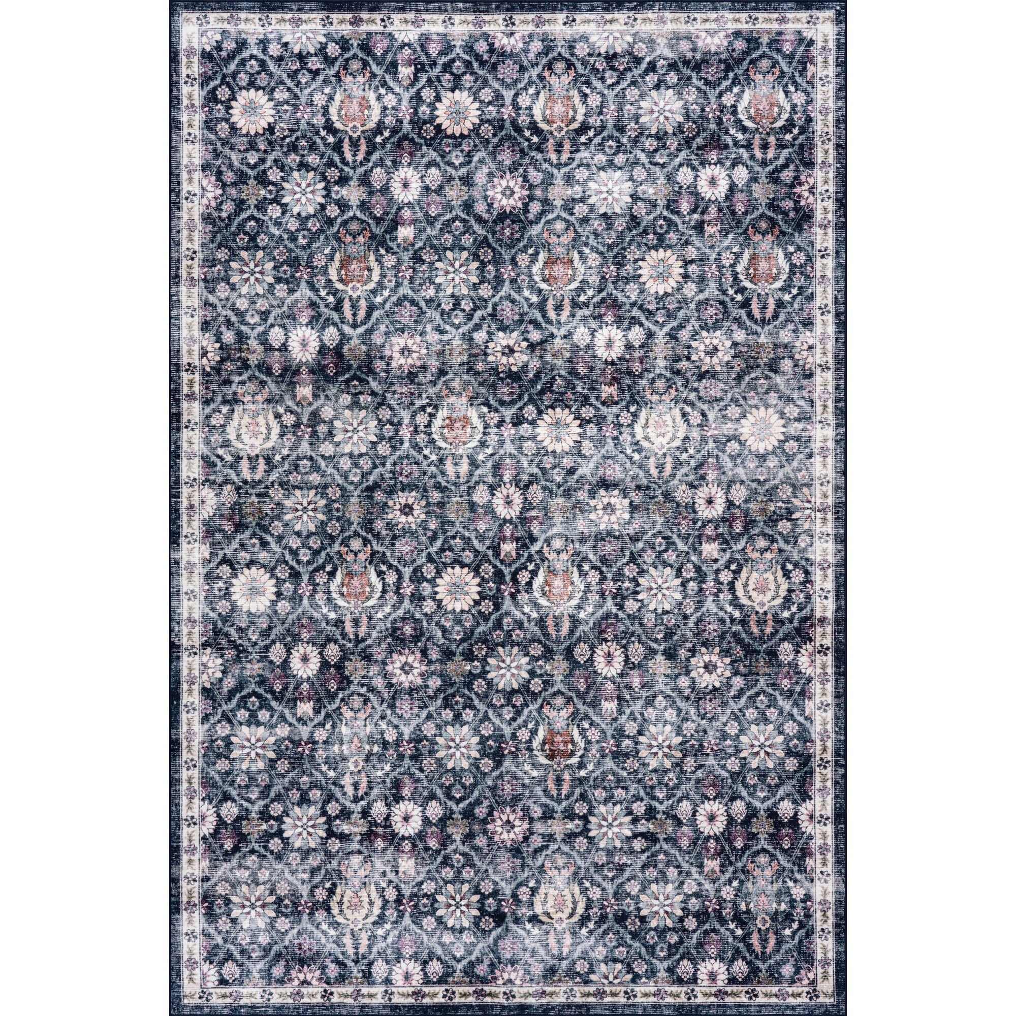 Nuloom Belisse Floral Paisley Washable Rug
