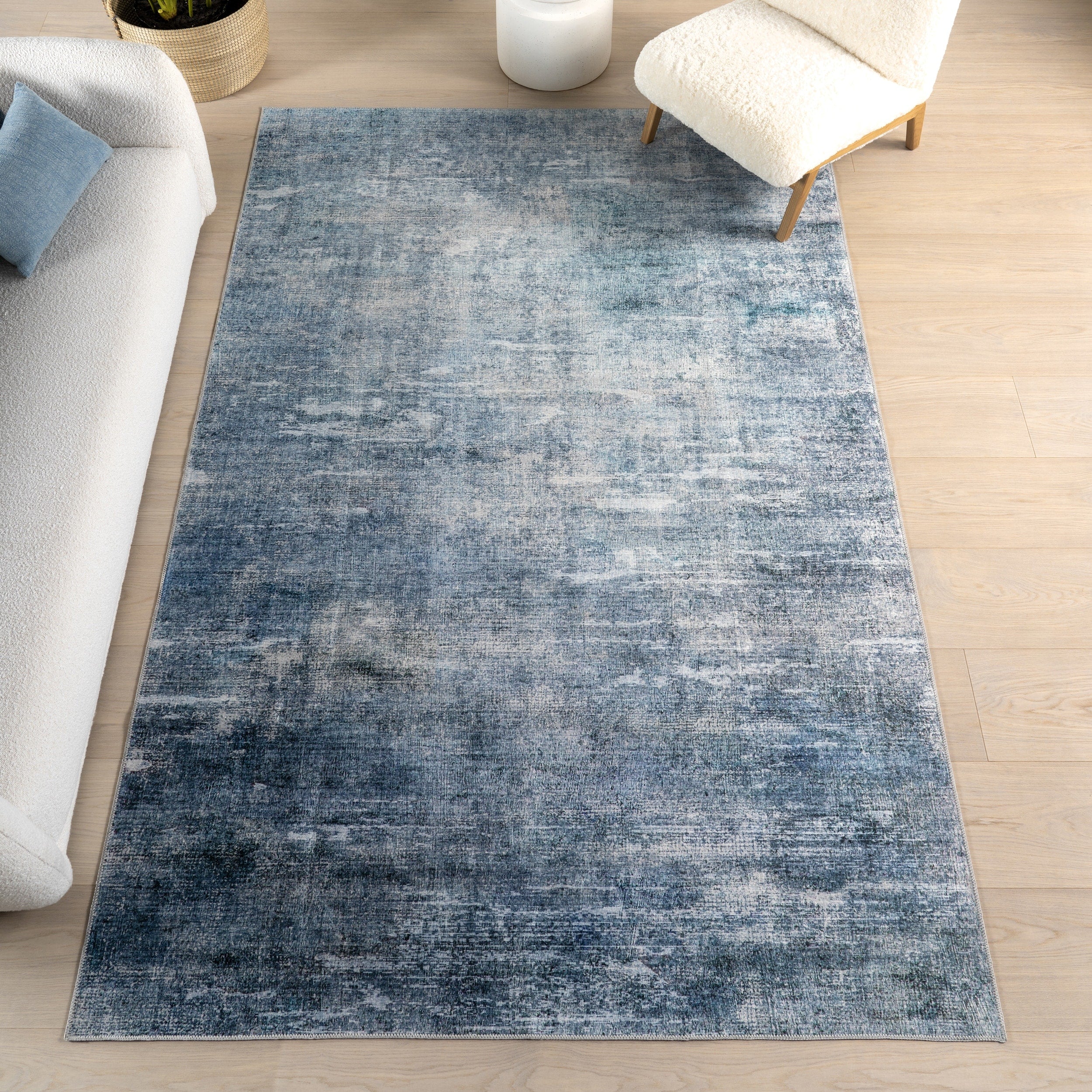 Nuloom Ellison Splashguard Modern Abstract Machine Washable Area Rug