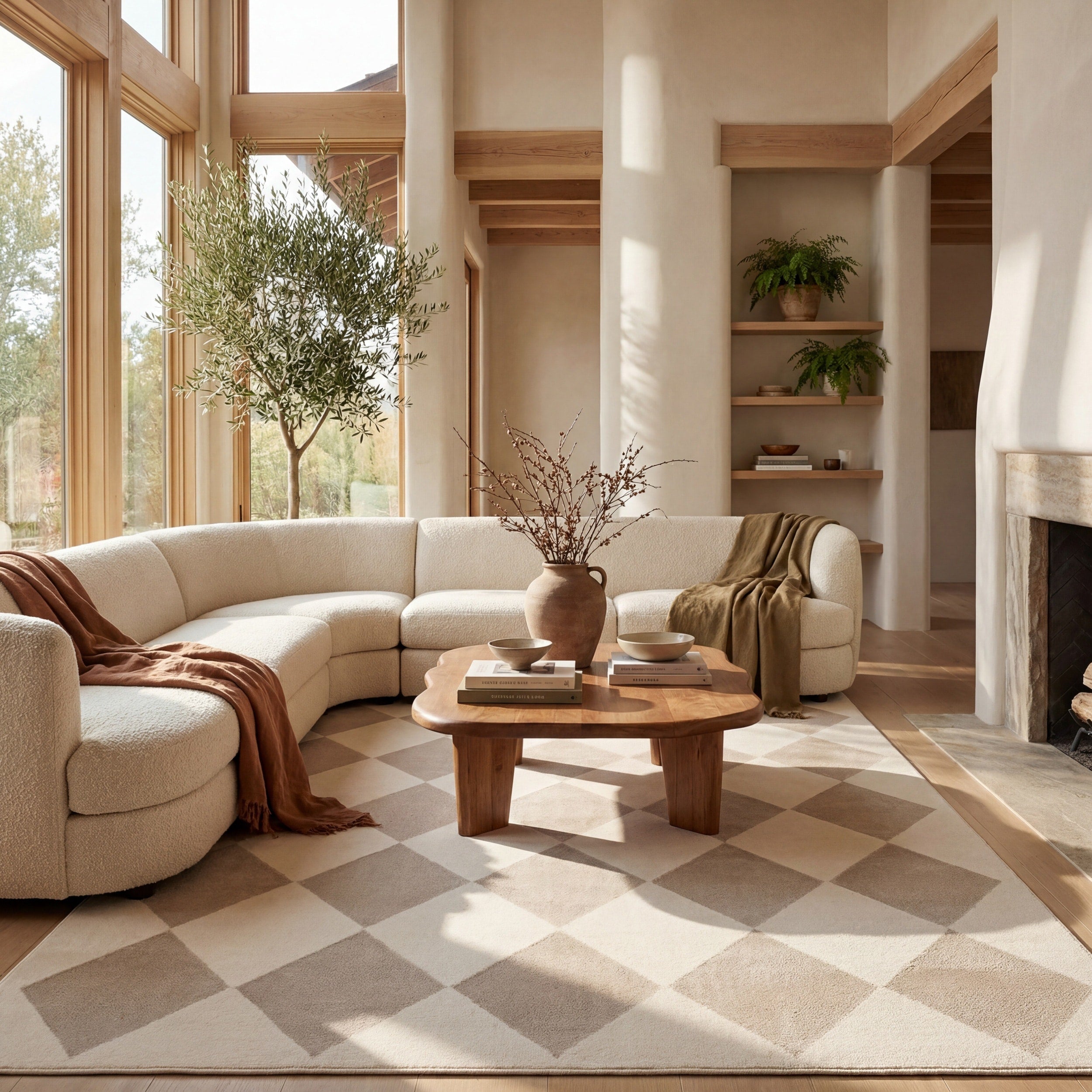 Nuloom Erielle Diamond Washable Area Rug