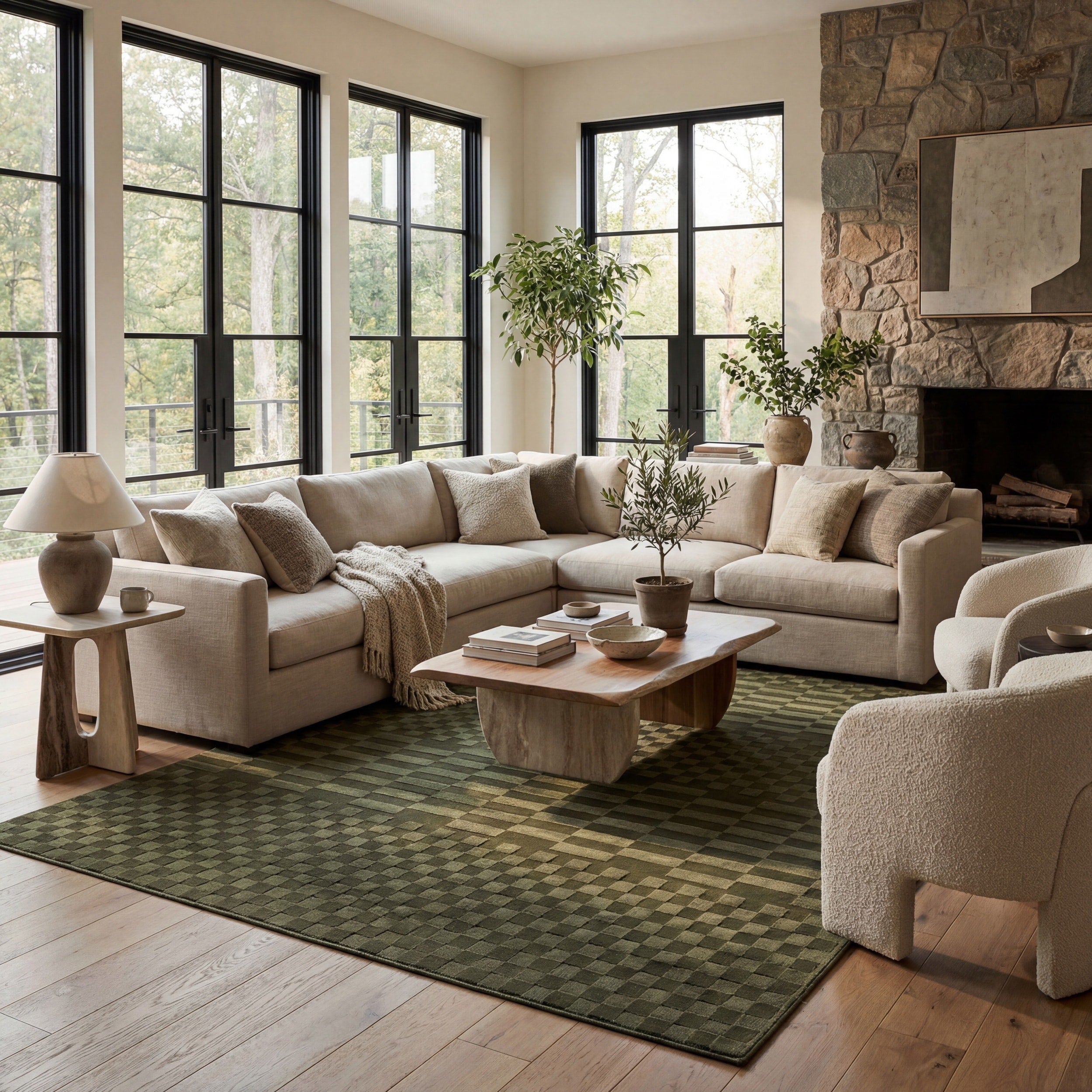 Nuloom Faelora Checkered Washable Area Rug