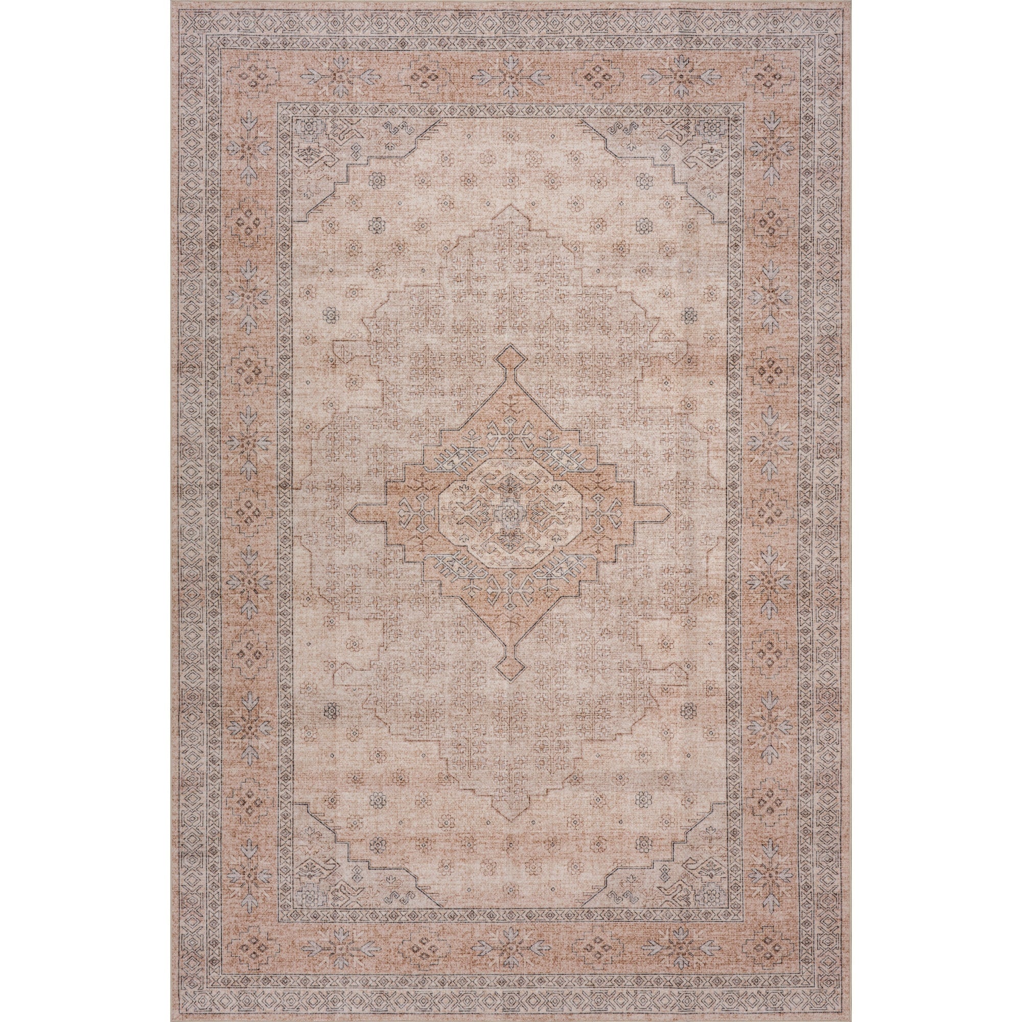 Nuloom Frisselle Medallion Washable Rug