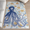 Nuloom Noori Coastal Splashguard Machine Washable Area Rug