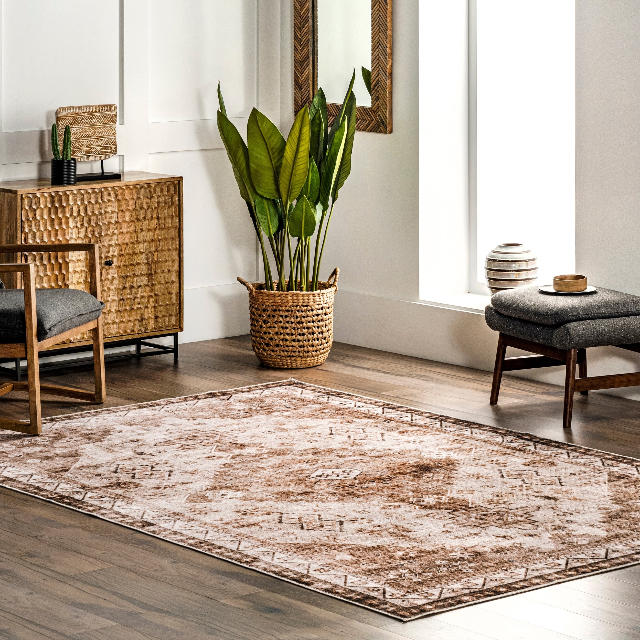 Nuloom Precious Splashguard Machine Washable Area Rug
