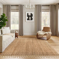 The Gray Barn Antelope Springs Chunky Jute And Wool Tassel Area Rug 8 X 10