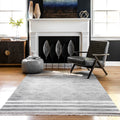 Nuloom Indoor Outdoor Stripes And Diamonds Shasta Area Rug With Fringes