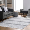 Nuloom Seraphina Mottled Stipe Cotton Tassel Area Rug