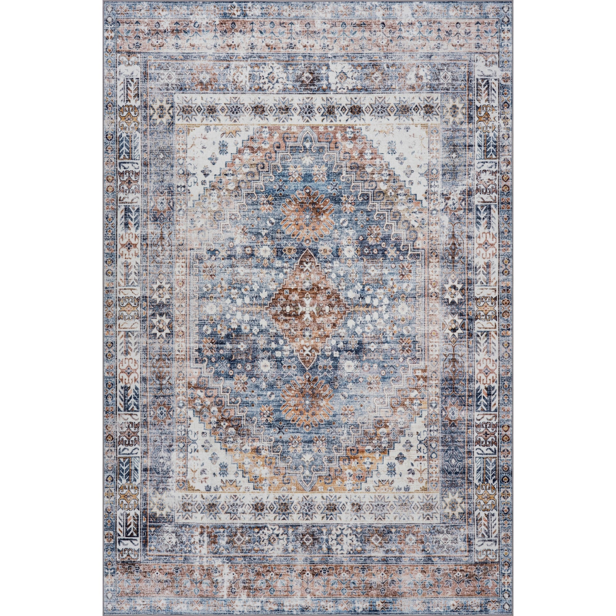 Nuloom Serisse Medallion Washable Rug