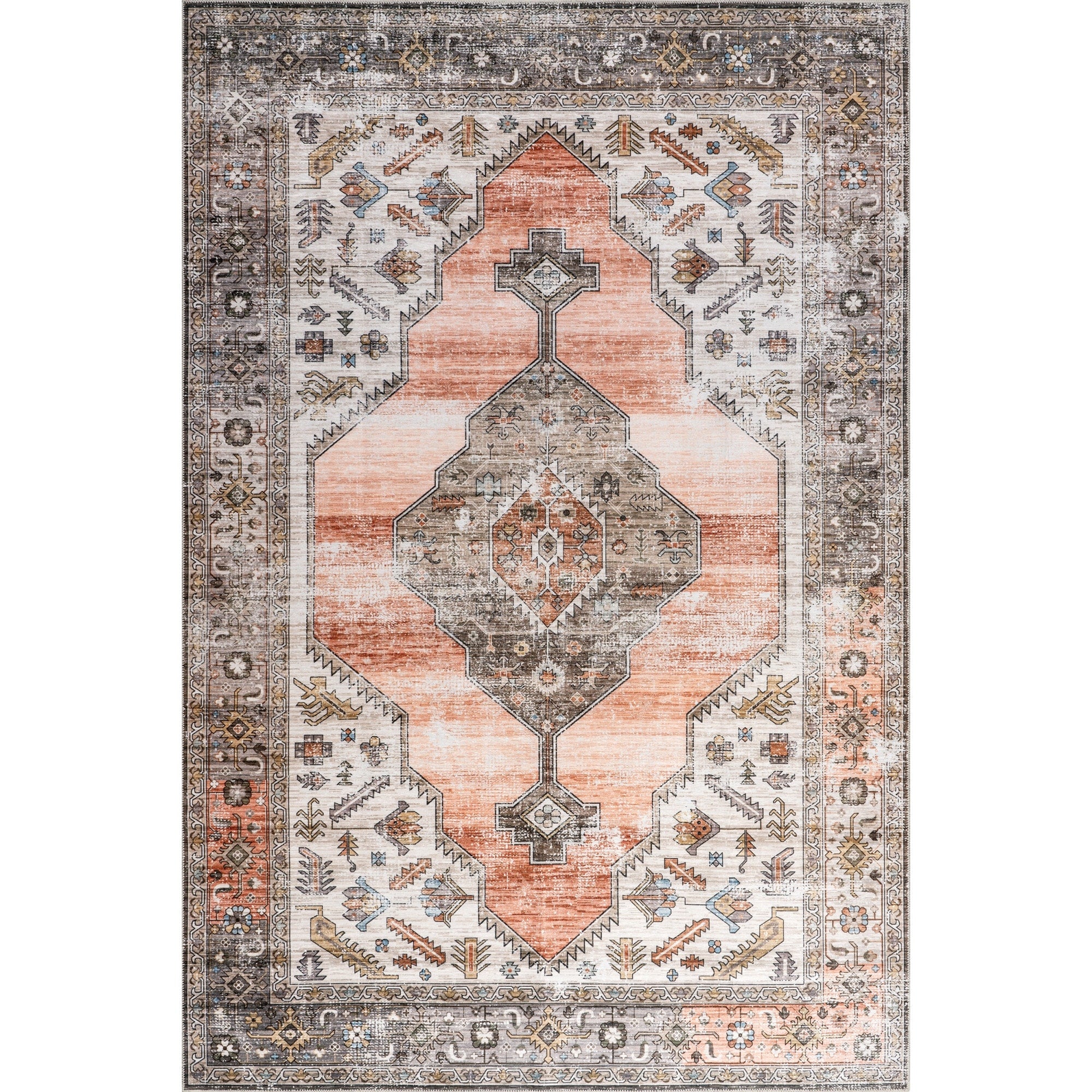 Nuloom Sia Splashguard Vintage Southwestern Machine Washable Area Rug