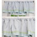Nurture Blue Corduroy Valances 2 Window Saver Pack
