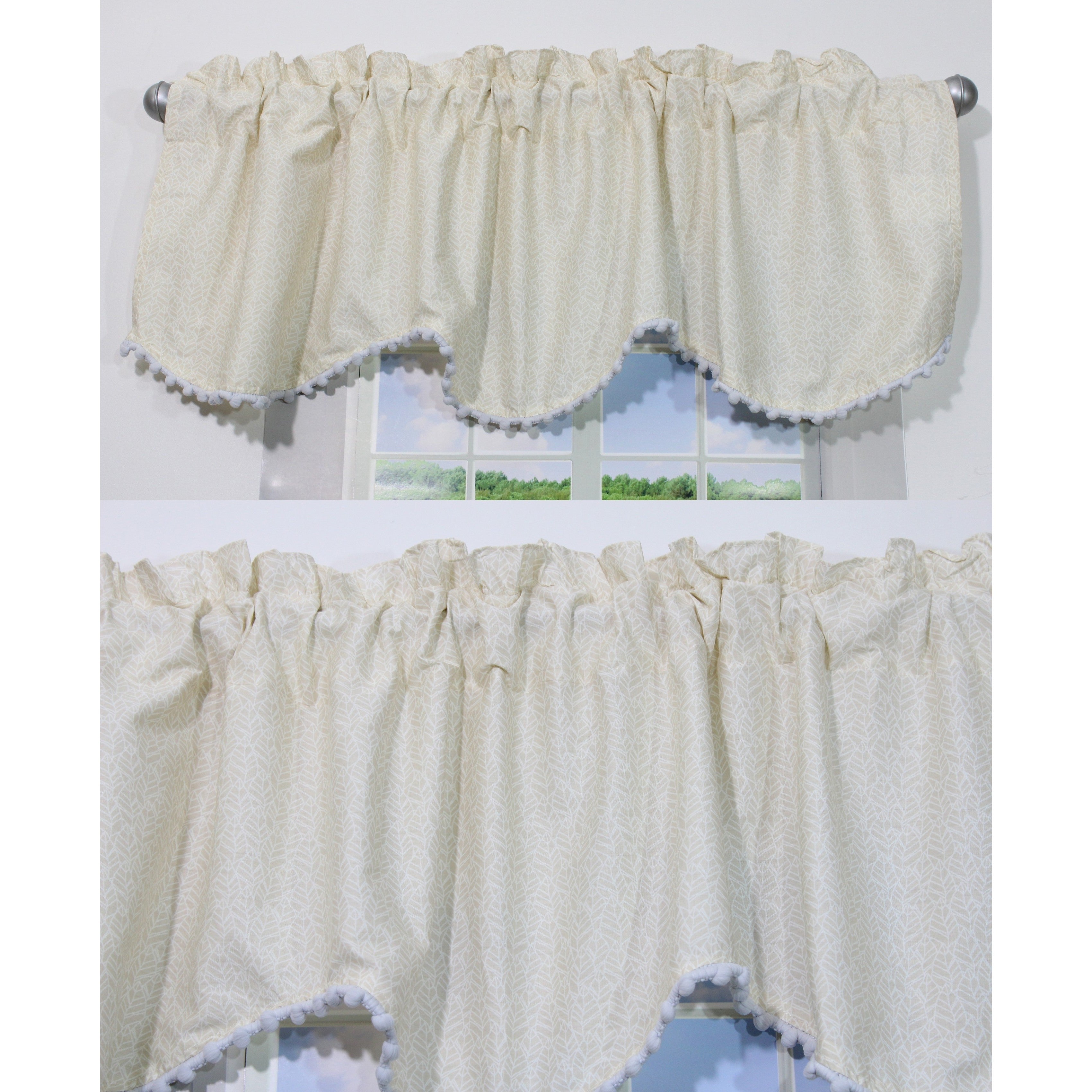 Nurture Nest Beige Valances 2 Window Saver Pack