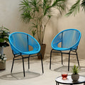 Nusa Outdoor Modern Wicker Club Chair Set Of 2 By Christopher Knight Home