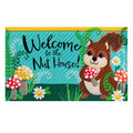 Nutty Squirrel Embossed Door Mat 30 X 18